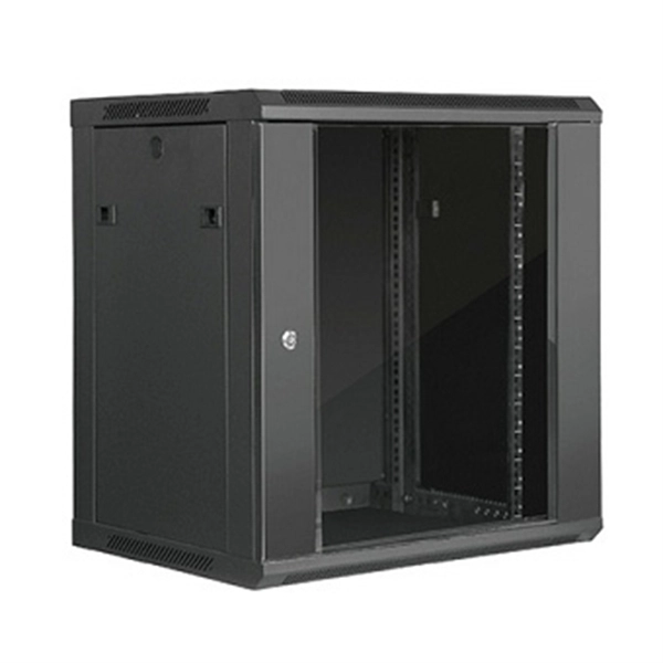 What equipment is included in a dedicated network server rack 